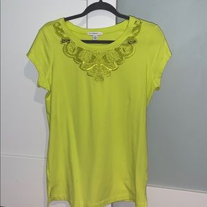 Cap sleeve Tee with lace